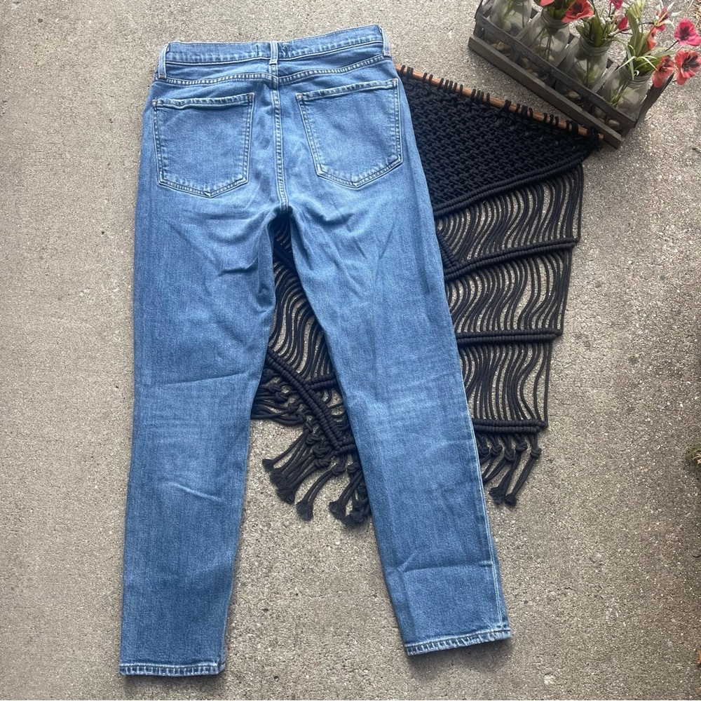Agolde High Rise Button Fly Cropped Jeans Size 29 - Picture 8 of 9